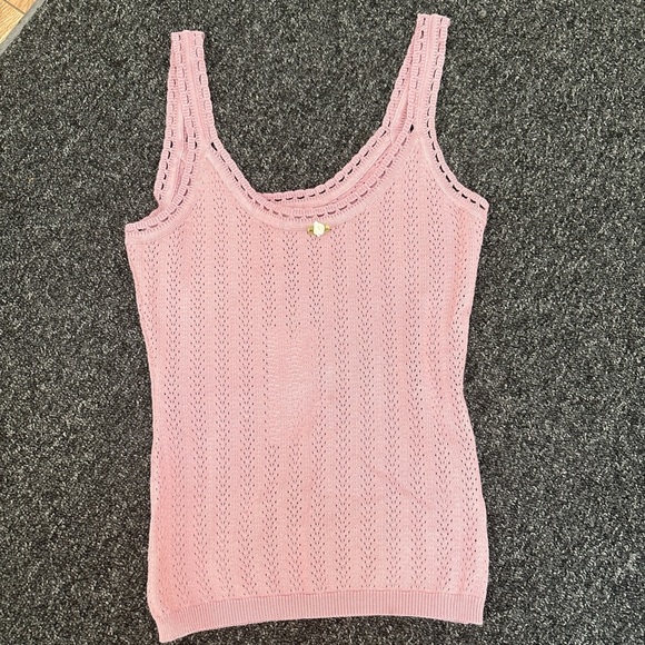 Pink Sleeveless Knit Top - Picture 1 of 4